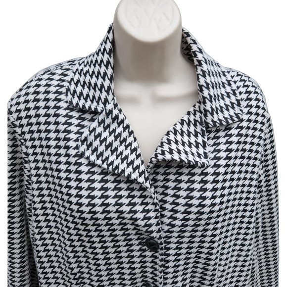 Cato Black and White Houndstooth Blazer - Picture 9 of 9